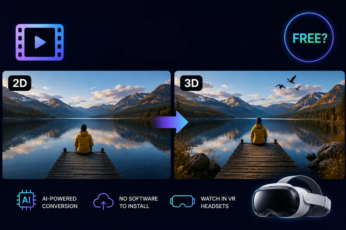 Can You Convert 2D Video to 3D for Free?